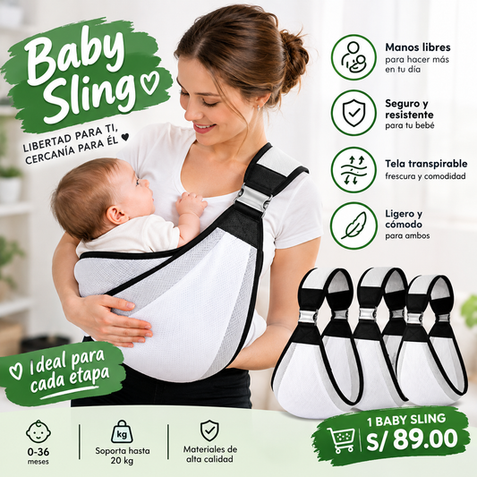 BABY SLING – PORTABEBÉ ERGONÓMICO